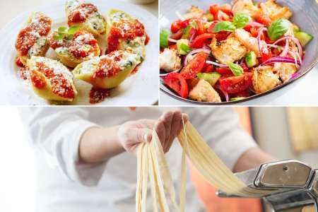 Vegan Italian Pasta and Garden Bounty