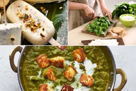 Palak Paneer and Pistachio Kulfi Feast
