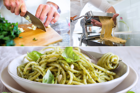 Tuscan Pici Pasta From Scratch at a Lively Bar & Restaurant