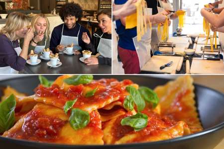 Make Fettucine, Ravioli and Tiramisu in Rome