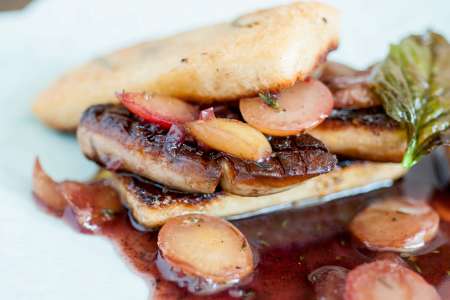 foie gras with cherry compote