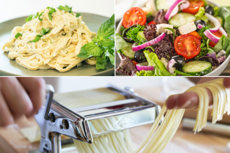 Handmade Pasta and Alfredo at a Global Restaurant