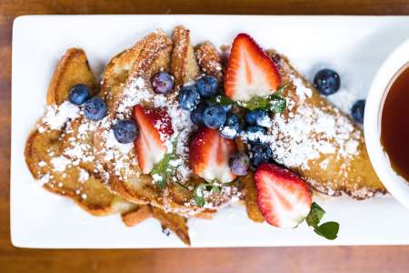 French Toast topped with berries