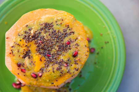 Fresh butternut squash soup