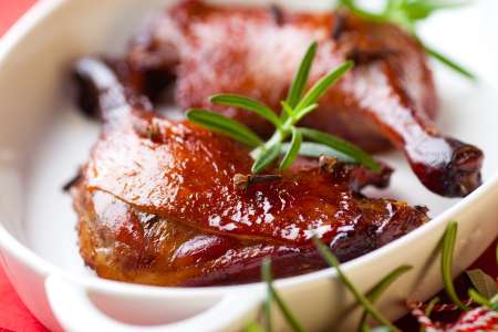 Glazed duck