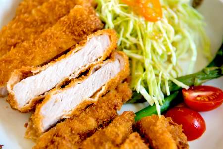 Japanese tonkatsu pork cutlets