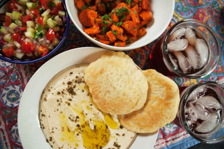 Middle eastern salad feast