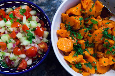 Middle Eastern Salad Feast for Kids