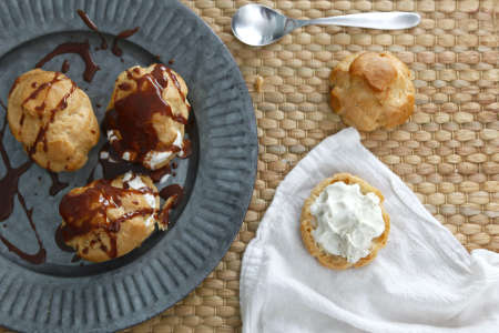 Pate a Choux with cream