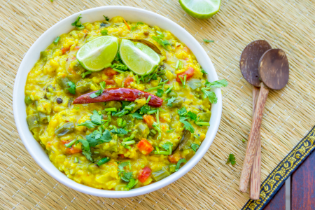 Rainbow Khichdi With Ghee