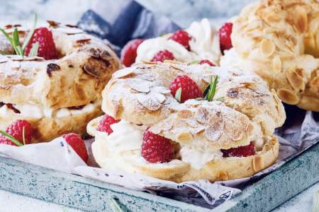 Raspberry Citrus Paris–Brest