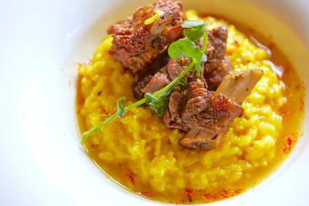 Risotto Alla Milanese with Ossobuco