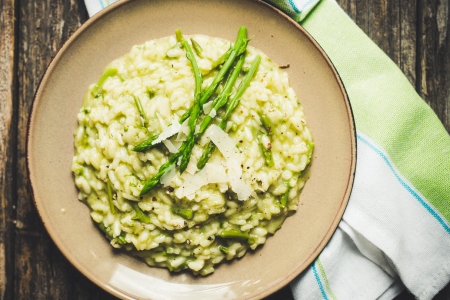 Risotto Crema di Piselli e Asparagi