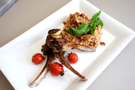 Risotto With Lamb Chops