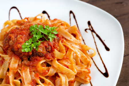 Tagliatelle all' Amatriciana