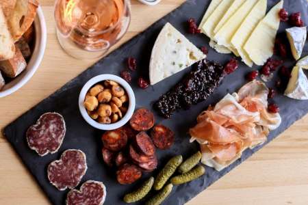 meat and cheese charcuterie board