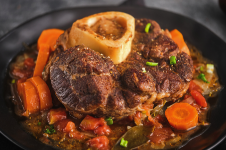 Veal Osso Bucco With Vegetables