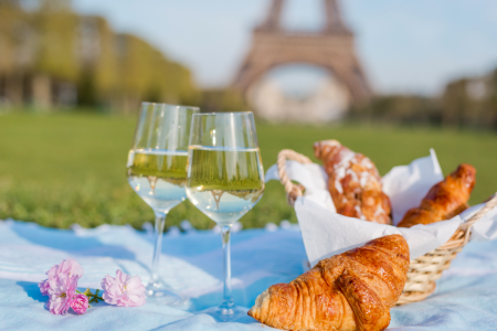 a view of the eiffel tower for an emily in paris themed private chef experience