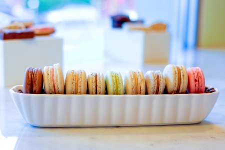 assorted homemade macarons