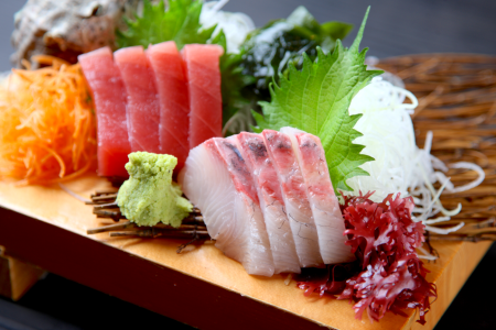 assorted sashimi