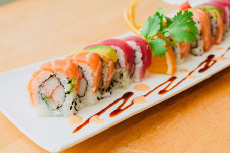 assorted sushi rolls