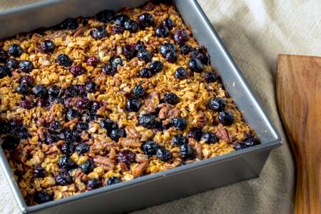 baked blueberry oatmeal