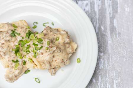 biscuits with sausage gravy