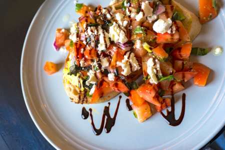 bruschetta with tomatoes and balsamic