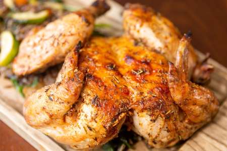 Ancho-roasted chicken