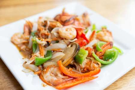 Seafood stir fry