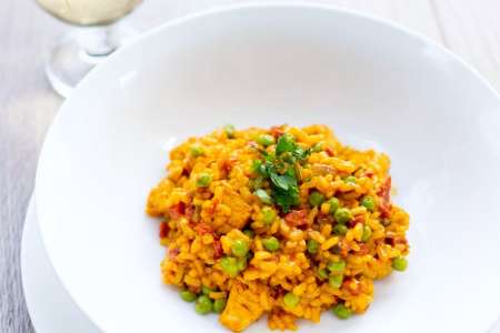 chicken and chorizo paella