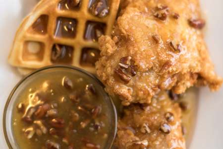 chicken and waffles