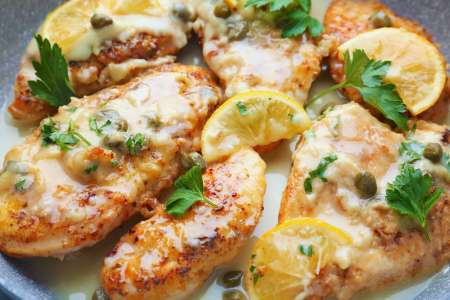 chicken piccata with lemon parsley and capers