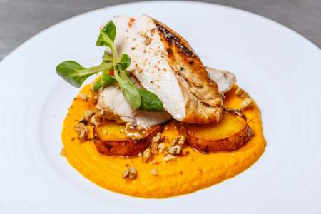 chicken with romesco sauce