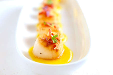 pan seared scallops