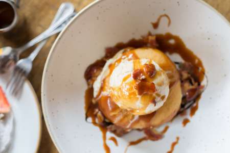 Maple and Coconut Bacon Doughnuts