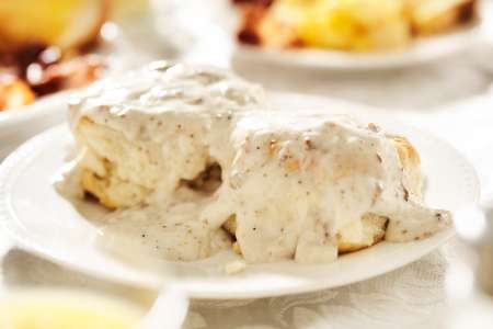 homemade sausage with sausage gravy