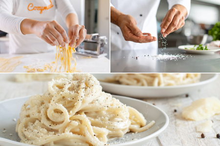 Handmade Cacio e Pepe Pasta