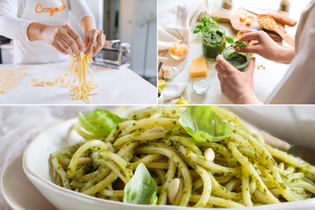 Handmade Pasta With Pesto
