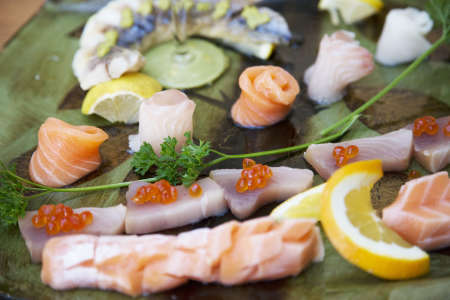 colorful chirashi sushi