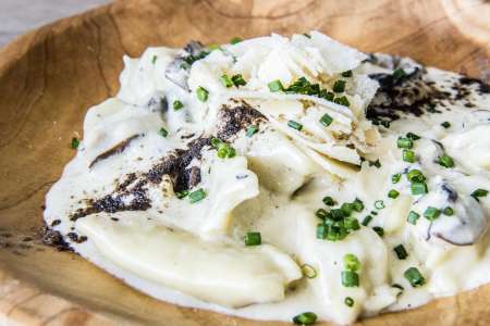 Black Truffle and Ricotta Agnolotti