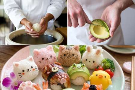 Make Kawaii Sushi and Onigiri