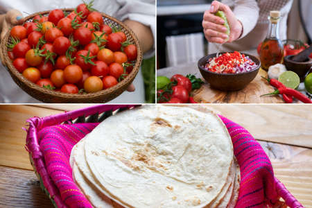 Mexican Tortillas, Salsa and Guacamole