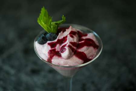 Blueberry mousse