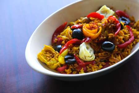 Vegetable paella