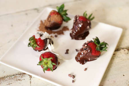 Assorted chocolate covered strawberries