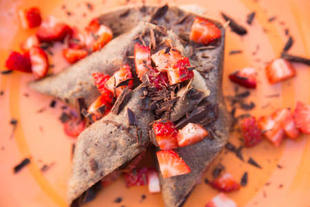 Nutella and Strawberry Crepe