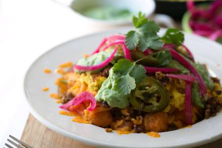 sweet potato tot-chop