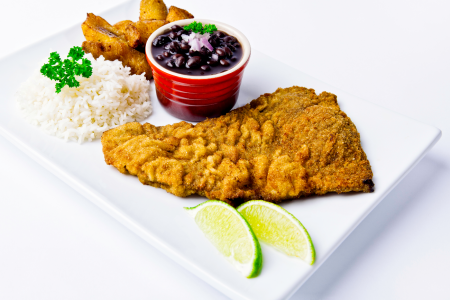 Classic Cuban Steak Dinner