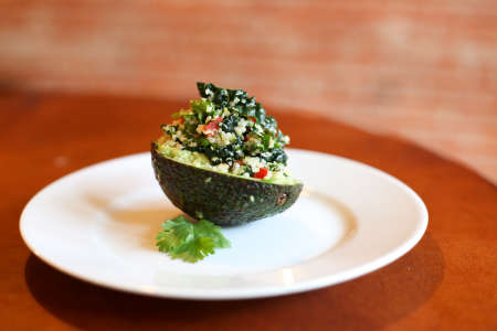 avocado with quinoa